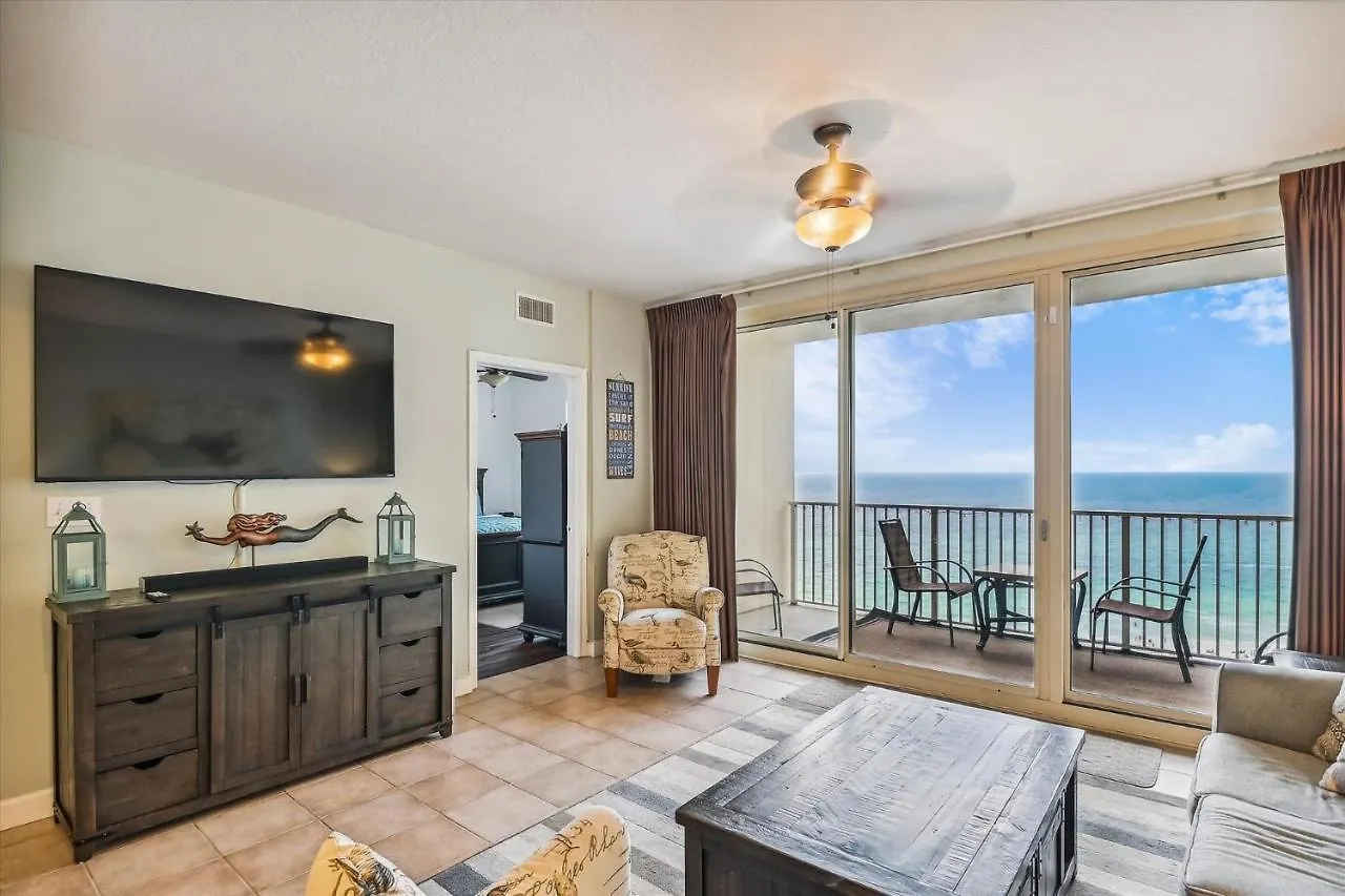 Shores Of Panama 1418 - 2 Bedroombunkroom Sleeps8! Updated With A View! Free Fun! Condo Panama City Beach Daire