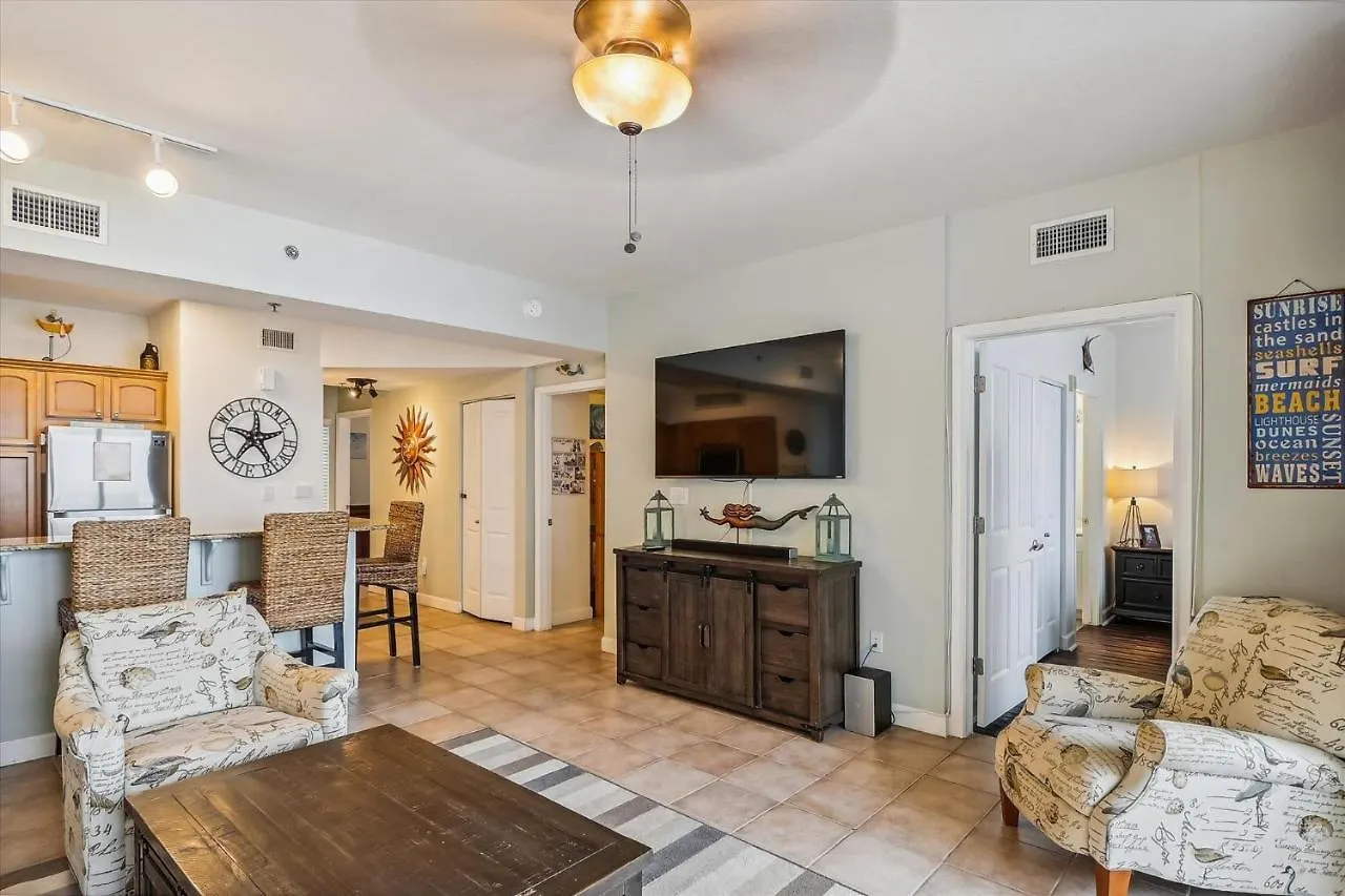 Daire Shores Of Panama 1418 - 2 Bedroombunkroom Sleeps8! Updated With A View! Free Fun! Condo Panama City Beach ABD