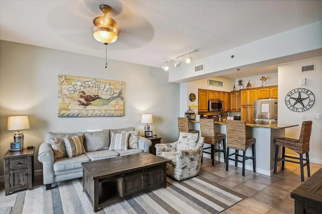 Daire Shores Of Panama 1418 - 2 Bedroombunkroom Sleeps8! Updated With A View! Free Fun! Condo Panama City Beach