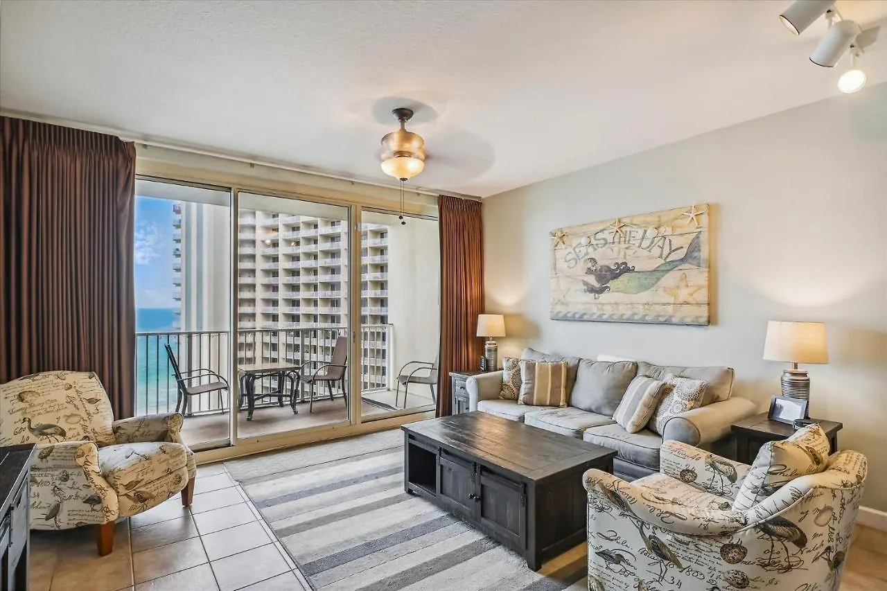Apartment Shores Of Panama 1418 - 2 Bedroombunkroom Sleeps8! Updated With A View! Free Fun! Condo Panama City Beach