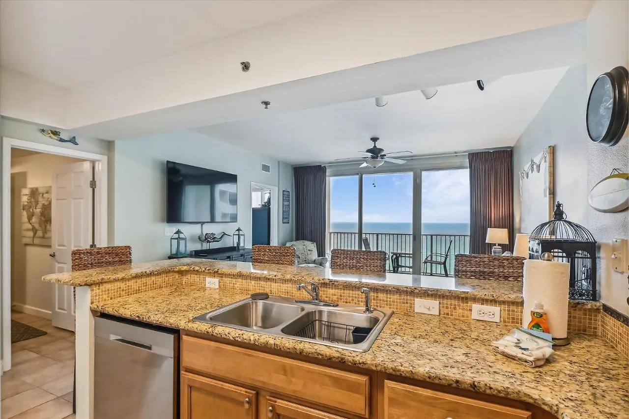 Apartment Shores Of Panama 1418 - 2 Bedroombunkroom Sleeps8! Updated With A View! Free Fun! Condo Panama City Beach
